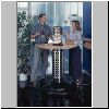 Buche Platte mit Edelstahl Design + Personen